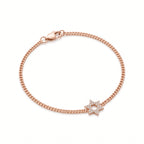 Diamond Star of David Bracelet