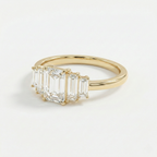 Emerald & Baguette Diamond Ring