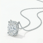 Oval Solitaire Pendant