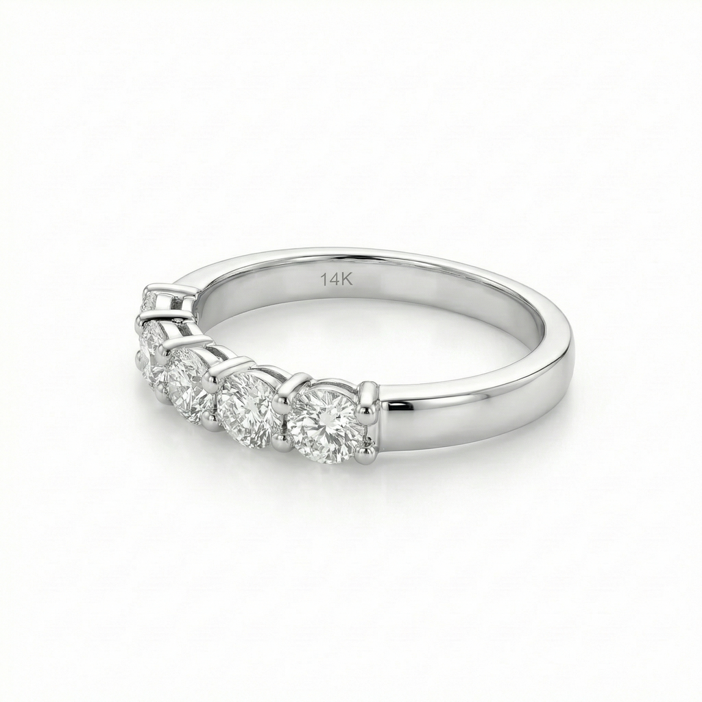 Five stone diamond ring