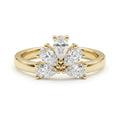 Pear Diamond Fan Ring