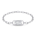 SIS Letter Diamond Bracelet