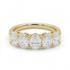 Five Stone Oval Diamond Ring