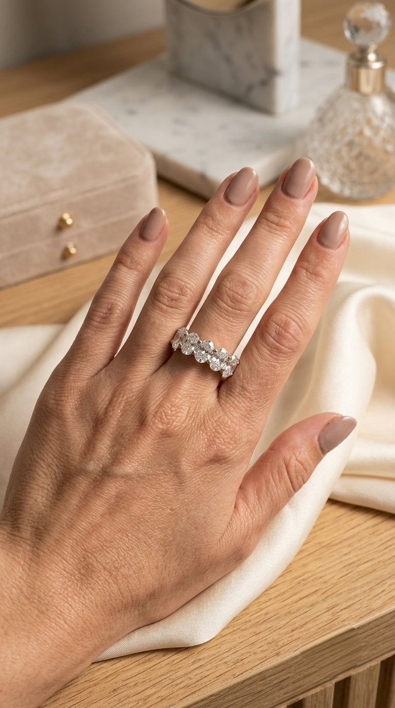 Five Stone Oval Diamond Ring