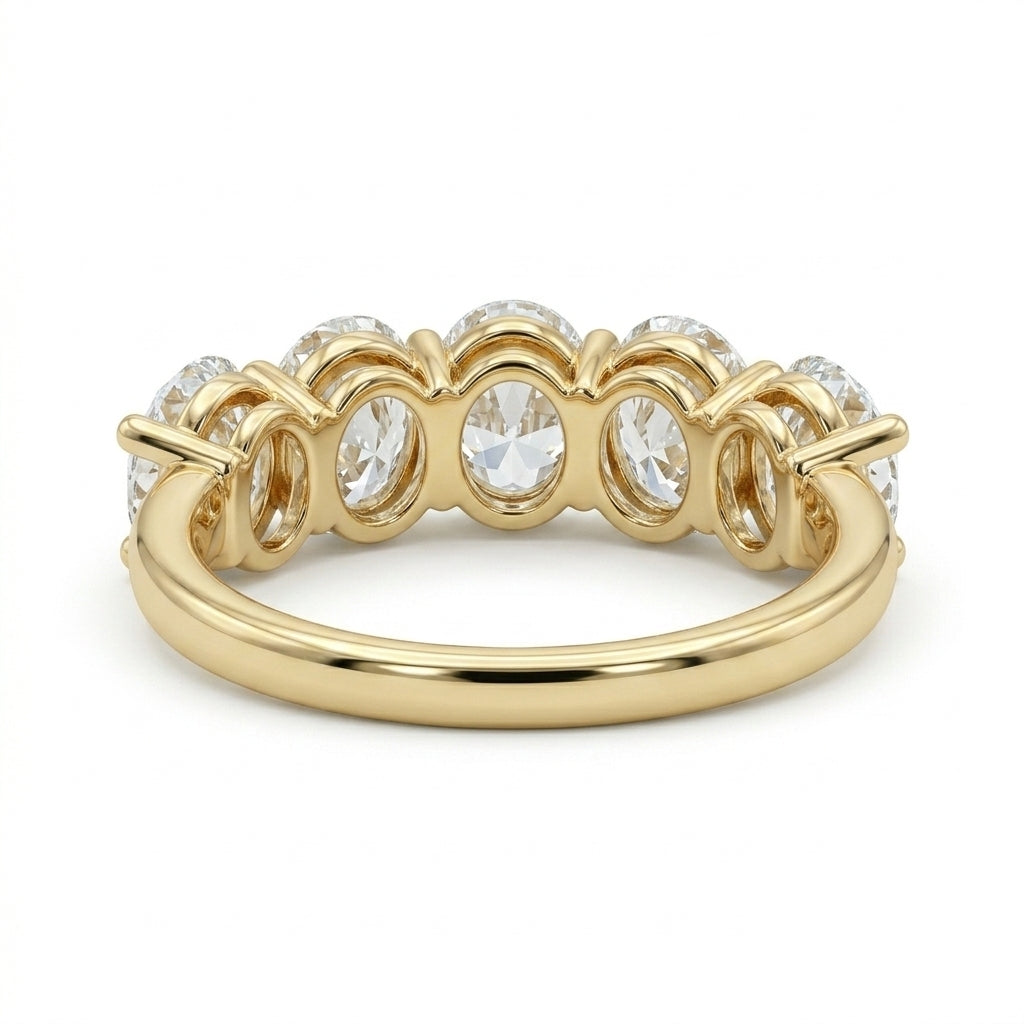 Five Stone Oval Diamond Ring