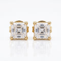 Asscher Cut Stud Earrings