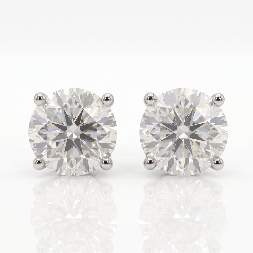 Classic Diamond Stud Earrings