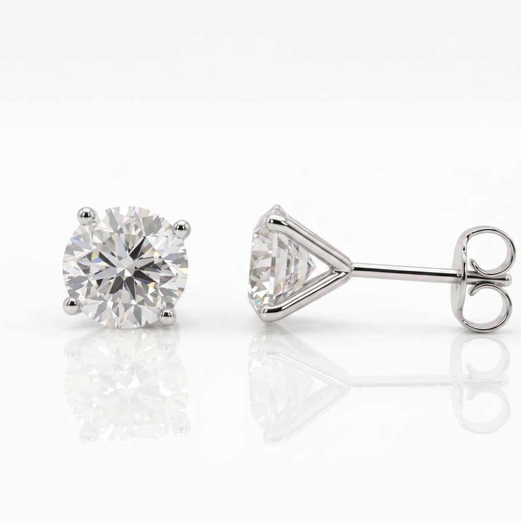 Classic Diamond Stud Earrings
