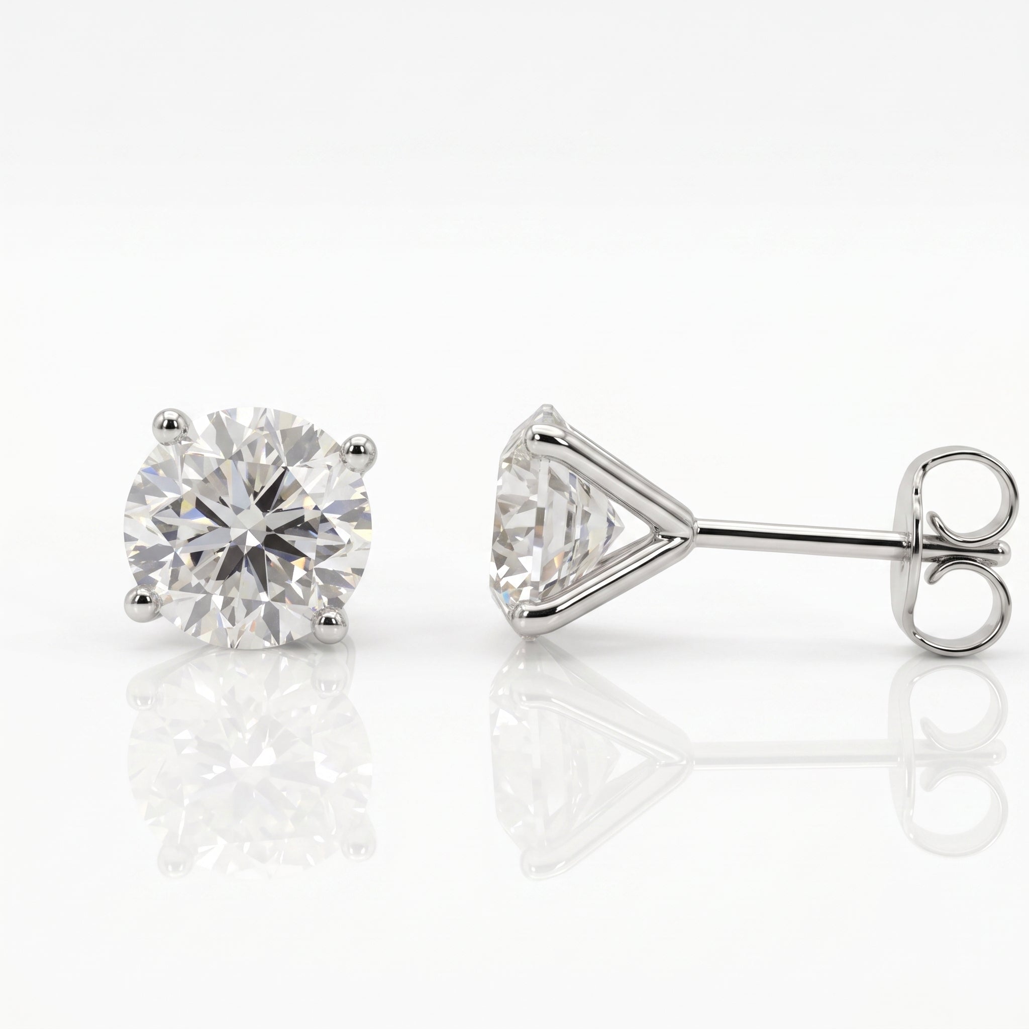 Classic Diamond Stud Earrings