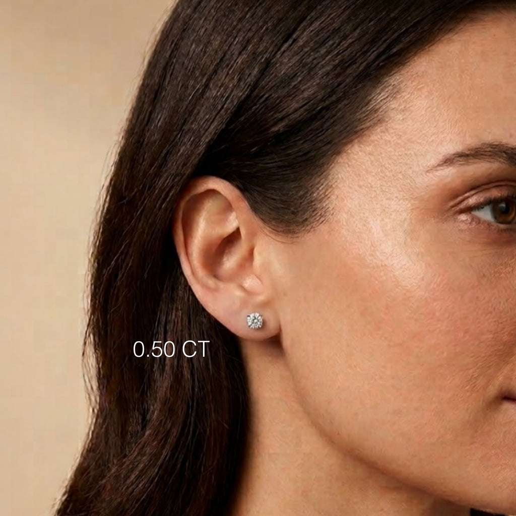 Classic Diamond Stud Earrings