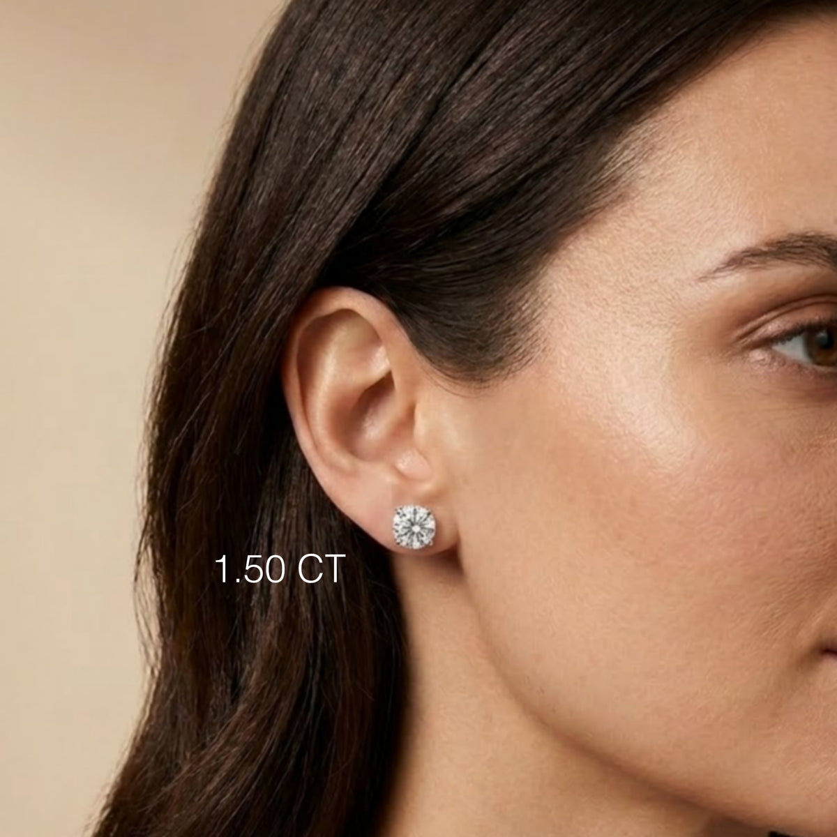 Classic 4-Prong Diamond Stud Earrings, 14K gold – Alena Diamonds