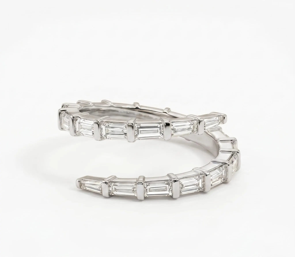 Baguette Spiral Ring