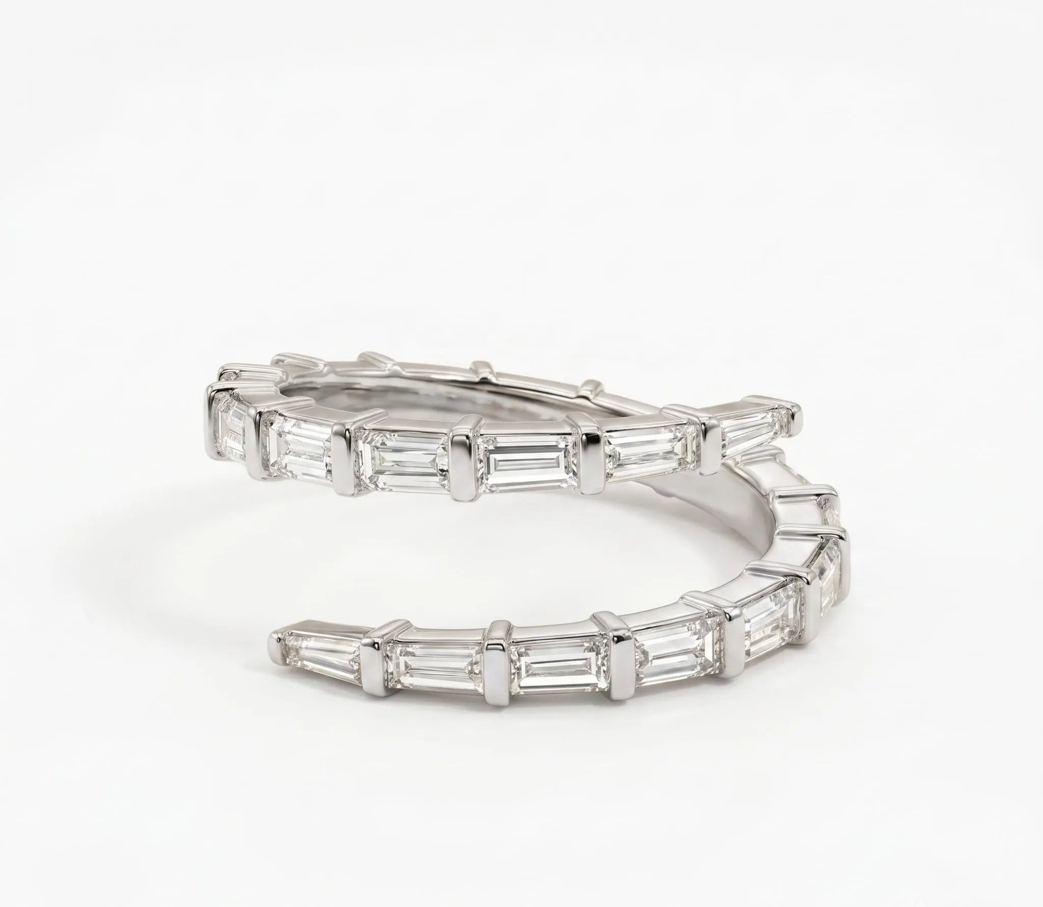 Baguette Spiral Ring