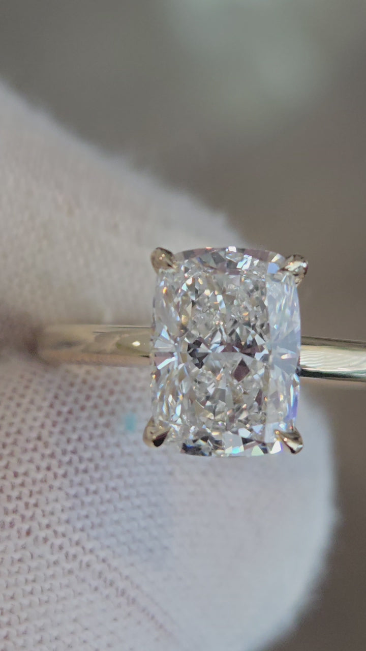Cushion Solitaire Ring