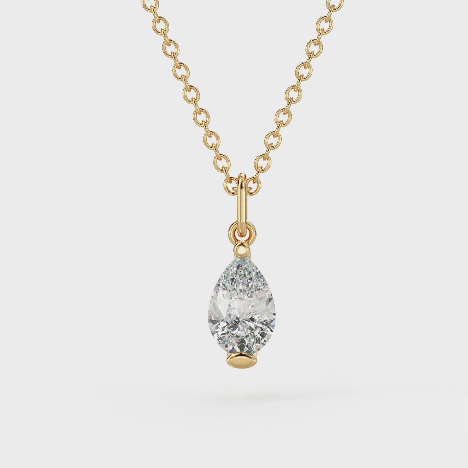 Pear Diamond Pendant