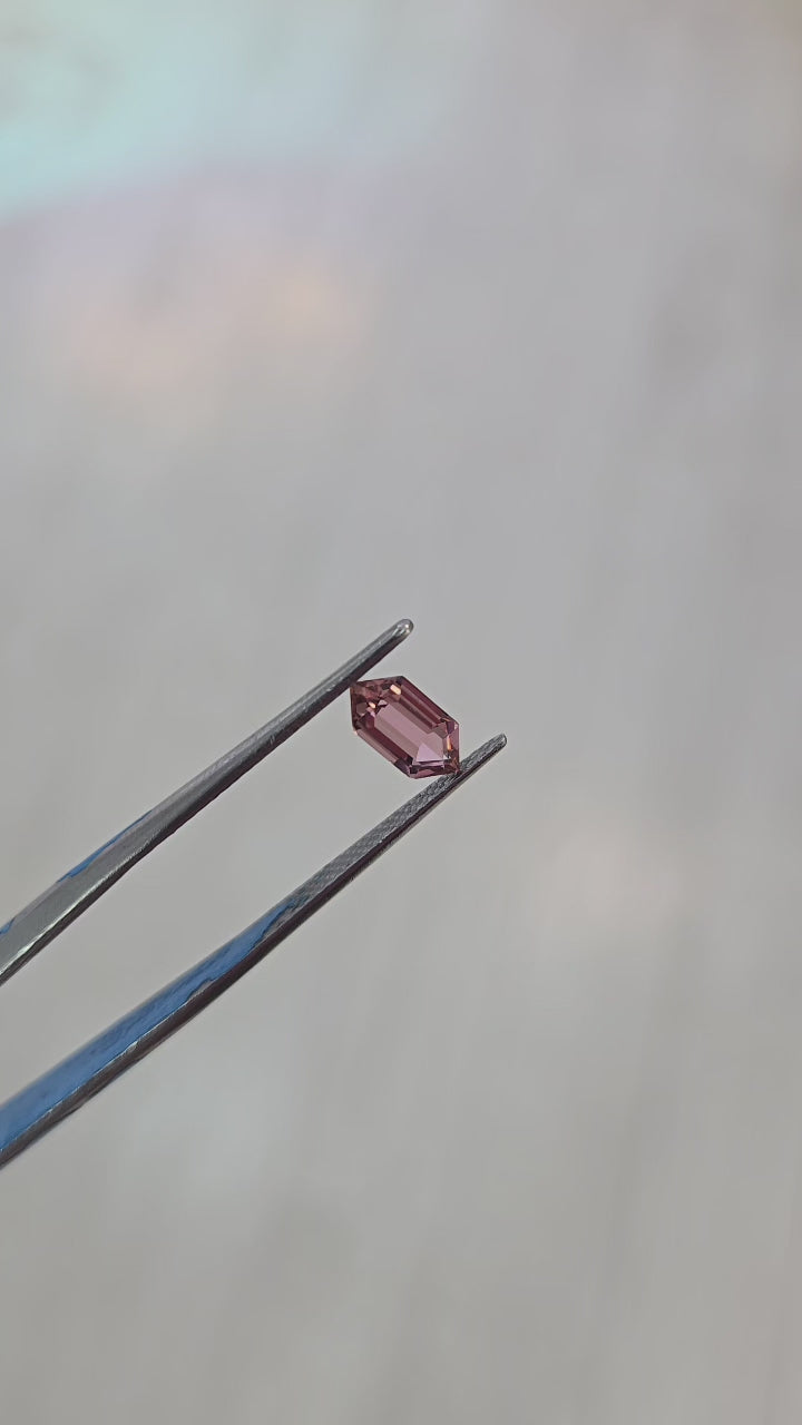 Hexagon-Cut Tourmaline Bezel Pendant