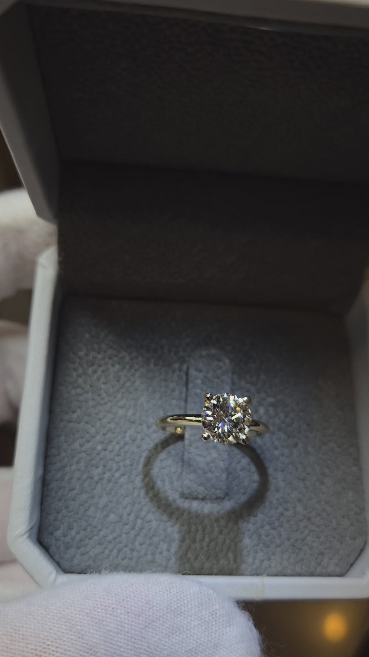 Round Solitaire Diamond Ring