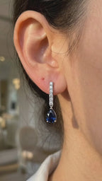 Royal Blue Drop Earrings