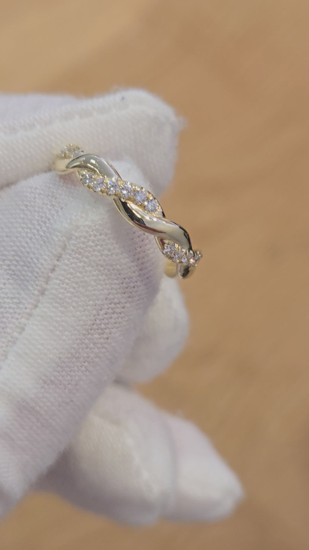 Twisted Diamond Eternity Ring