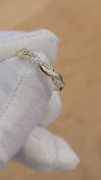 Twisted Diamond Eternity Ring