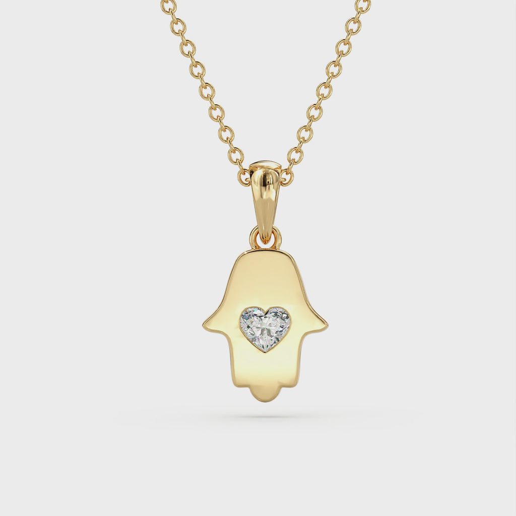 Hamsa necklace