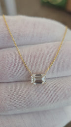 Emerald Floating Pendant